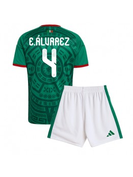 Mexiko Edson Alvarez #4 Replika Hemmakläder Barn VM 2026 Kortärmad (+ byxor)